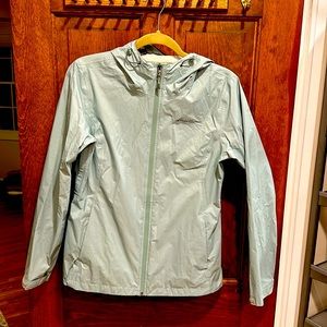 Eddie Bauer Light Blue Rain Jacket